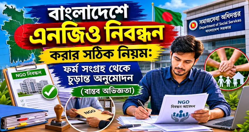 বাংলাদেশে এনজিও নিবন্ধন করার সঠিক নিয়ম: ফর্ম সংগ্রহ থেকে চূড়ান্ত অনুমোদন (বাস্তব অভিজ্ঞতা)