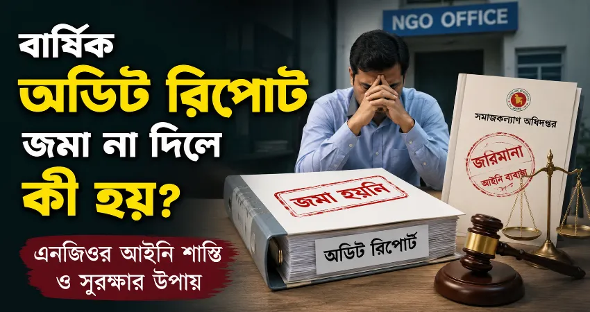 বার্ষিক অডিট রিপোর্ট জমা না দিলে কী হয়? এনজিওর আইনি শাস্তি ও সুরক্ষার উপায়
