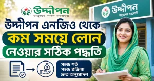 উদ্দীপন এনজিও থেকে কম সময়ে লোন নেওয়ার সঠিক পদ্ধতি