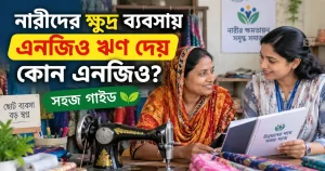 নারীদের ক্ষুদ্র ব্যবসায় এনজিও ঋণ প্রদান করে কোন এনজিও
